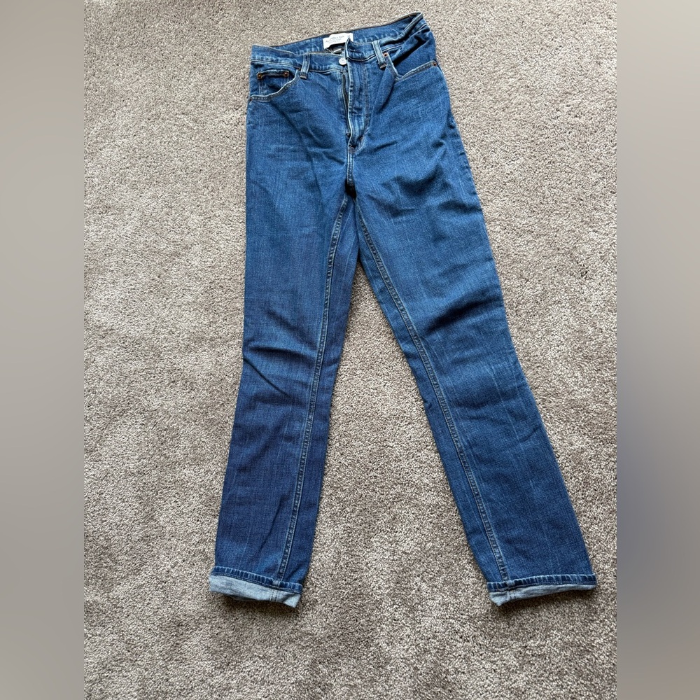Abercrombie & Fitch Women's 90s Slim Straight Ultra High Rise Jeans